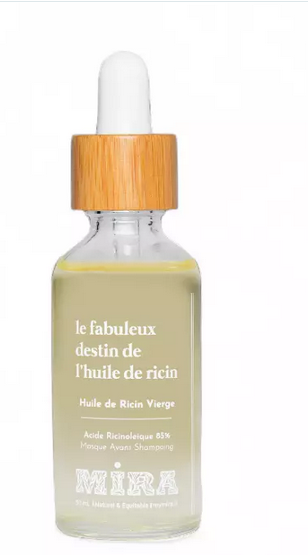 Huile de ricin blanc - Brillance, pousse des cheveux