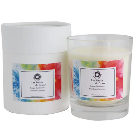 Bougie d'ambiance fraicheur d'agrumes